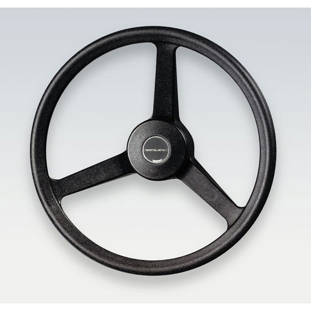 Uflex, Boat Wheel, Non-conductive 3 Spoke, 13.2" Diameter (335mm), Black