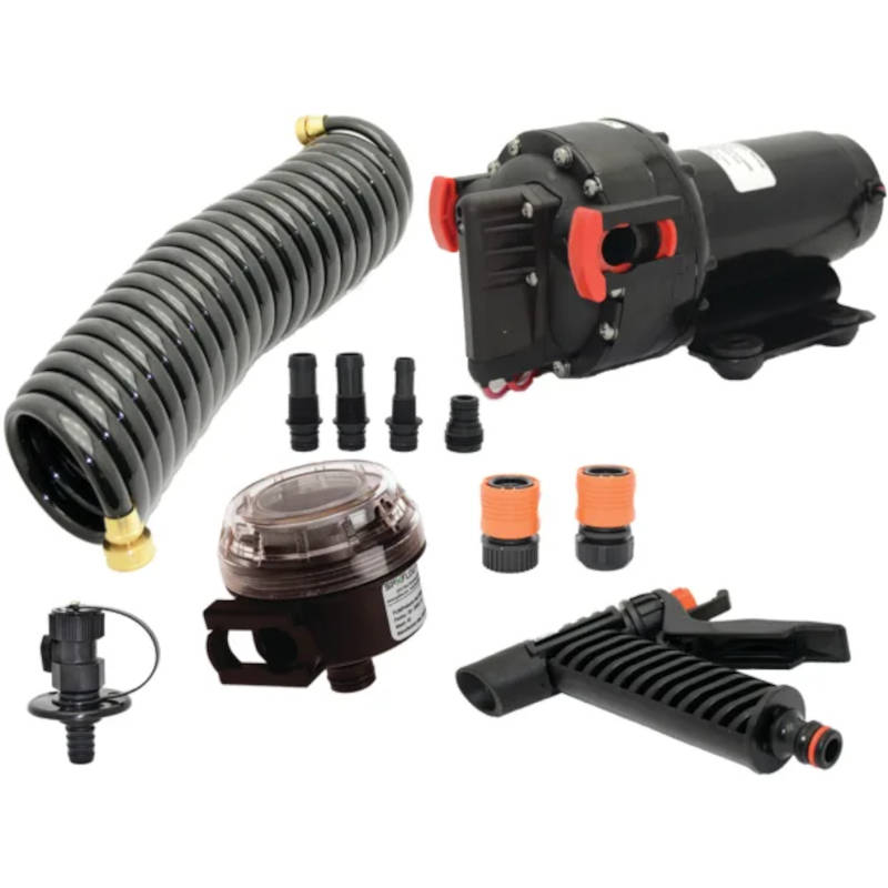 Johnson Pump, Aqua Jet Washdown Pump Kit, 5.2 gpm, 12vdc