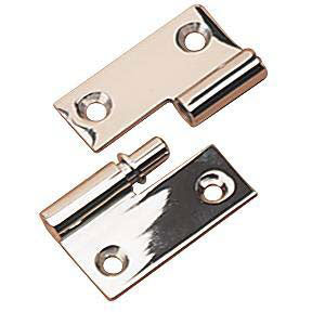 Sea-Dog 2045101 Chrome Brass Take Apart Hinge, Right, 1-1/2" 2/Card