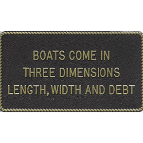 Fun Plaque Boats-3 Dimensions