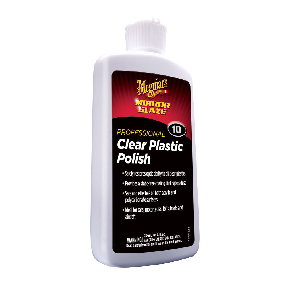 M10 Mirror Glaze Clear Plastic Polish, 8 oz., M1008