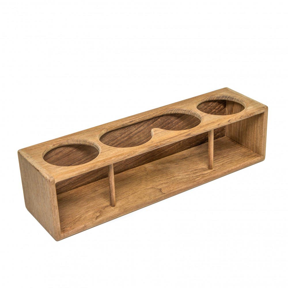 Four Drink / Binocular Rack, Teak