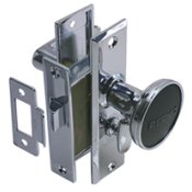 Perko Mortise Latch Set, Reversible Bevel, Turn Button Lock