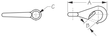 Bronze Fast Eye Snap Size 2, Display Packaging