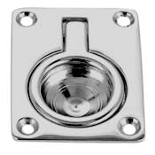 Perko Flush Ring Pull, Rectangular Plate