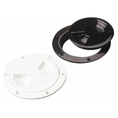 Sea-Dog, Deck Plate, ABS, w/ Collar, 6", White