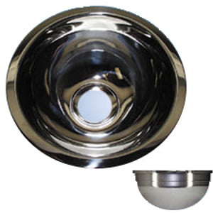 Scandvik, Stainless Steel Round Sink 11-1/2" x 5"