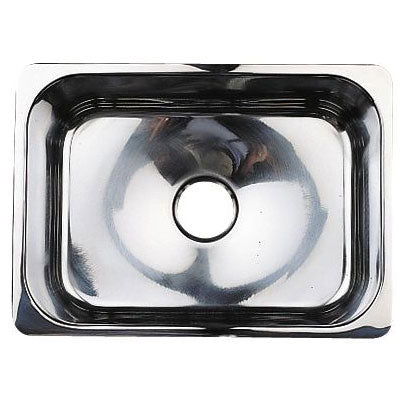 Scandvik, Stainless Steel Rectangular Sink, 10-7/16" x 14-3/16" x 7-1/2", 9/16" Flange