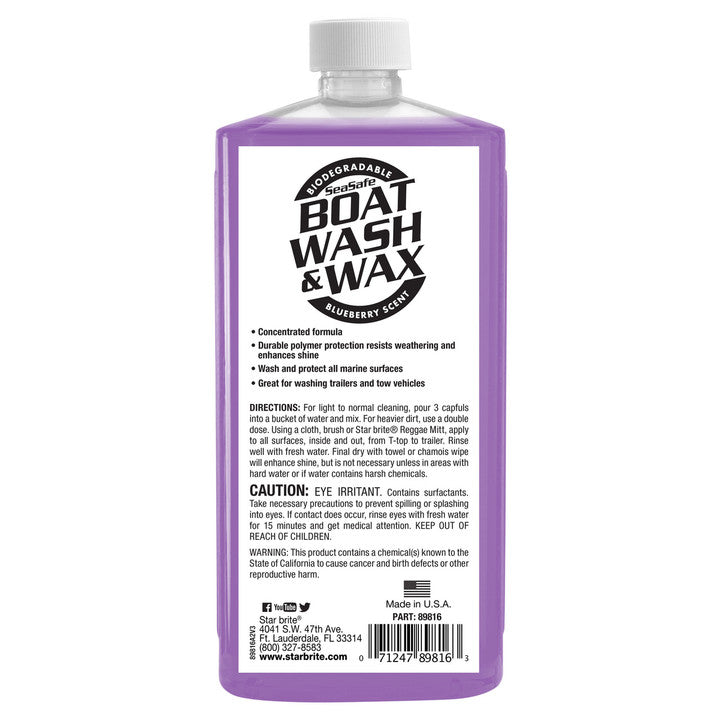 Boat Wash And Wax 16 Oz