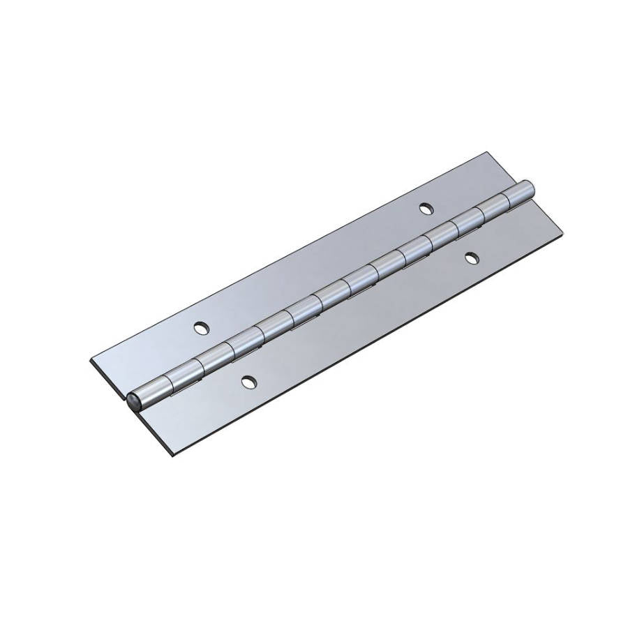 1-1/4 in. Piano Hinge, Annealed Finish Stainless Steel, sold by the foot