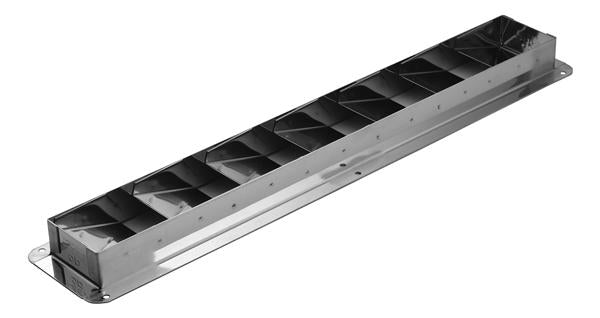 Stainless Steel Louvered Vent 3" W x 16-3/4" L