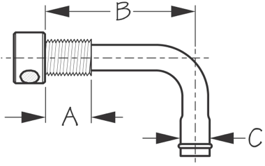 Sea-Dog, Gas Tank Vent, 90°, 5/8" Hose