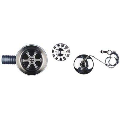 Scandvik, Flush Mount Drain w/ Basket 1 in.