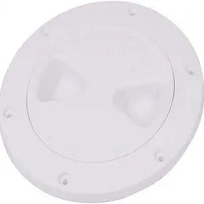 4 in. Deck Plate Screw Out White