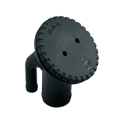 Perko Combo Gas Fill and Vent, Black, Angled