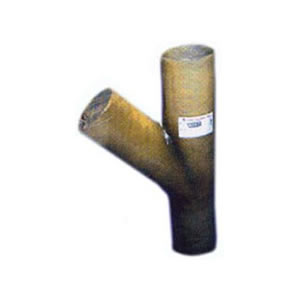 Fiberglass Exhaust Branch Y, 3 x 3 x 4"