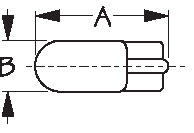 Sea Dog Bulb, Wedge BAse, 194 Bulb 14.0V 0.27 Amp 1.50 Cp, (2 Per Pack)
