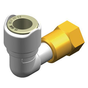 Swivel 90 Degree Elbow, 1/2" Female - 15 mm, WX1531B