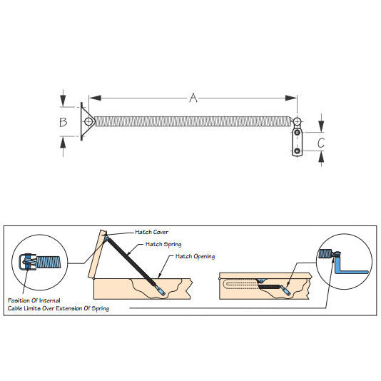 Sea-Dog, Hatch Spring, 8-5/8"