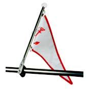 Sea-Dog, Rail Mount Flagpole, 15-1/2"