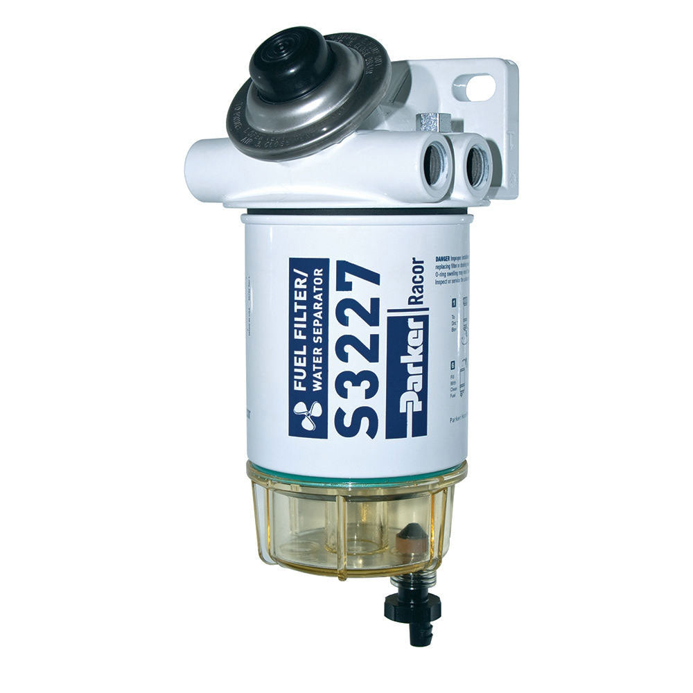 490R-RAC-01 Gas Fuel Filter/WS Plastic Bowl, 90 GPH, 10 Micron