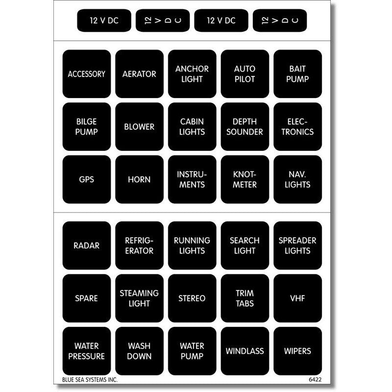 WeatherDeck Label Kit (30 Labels)