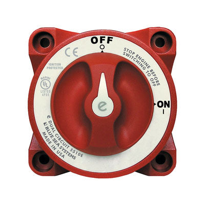 e-Series Dual Circuit Battery Switch, 5510e, Red