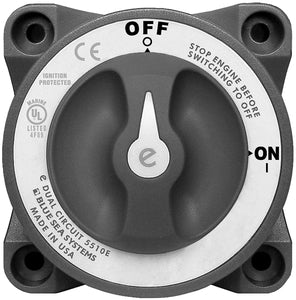 e-Series Dual Circuit Battery Switch, 5510e, Red
