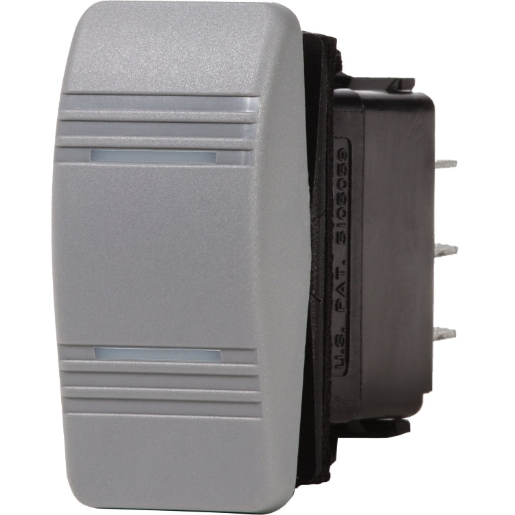 Contura Water Resistant DPDT LED Lit Switch, ON-ON, Gray