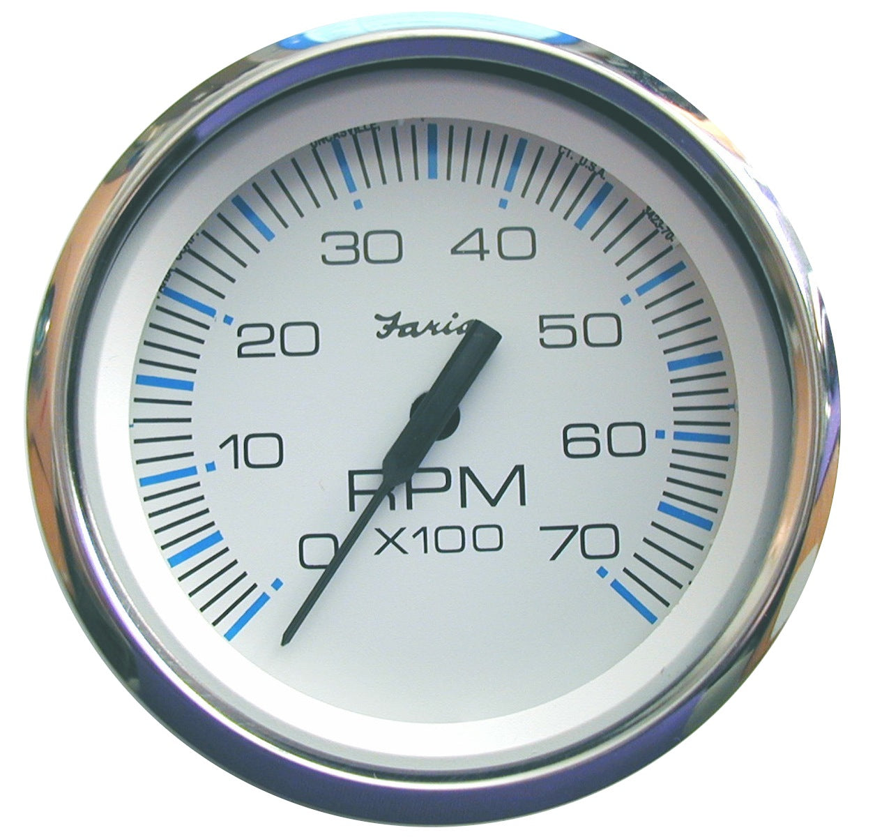 Chesapeake Series, White 4" Tach, 7,000 rpm