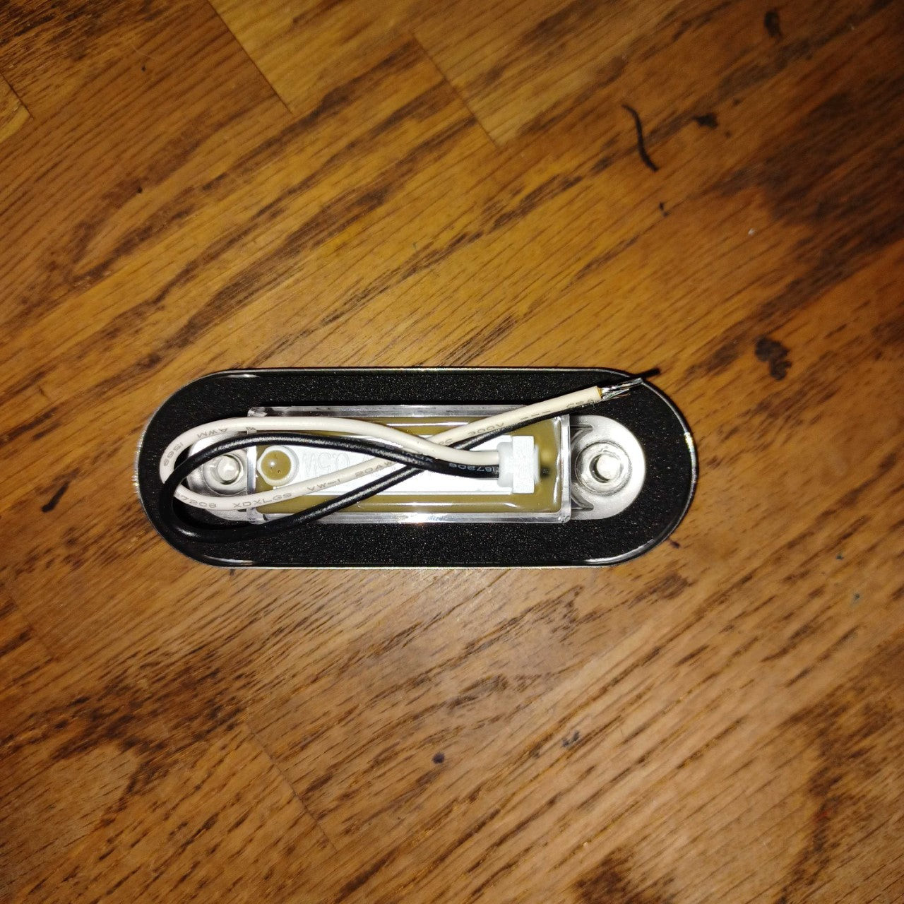 Hella Marine, White LED Oblong Step Lamp, with Stainless Steel Rim