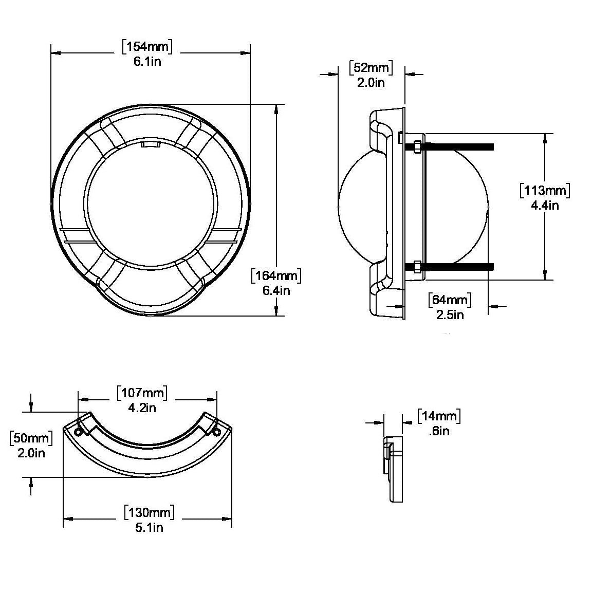 Ritchie, Venture Compass SR-2 Compass, 3-3/4" Combi-Dial, Black w/Blue Dial