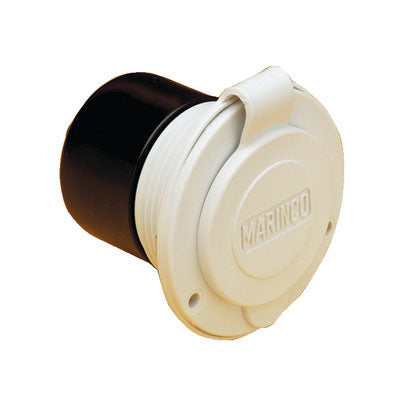 Marinco, 15A 125V On Board Charger Inlet White