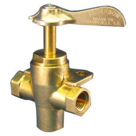 Fuel Three Way Valve, Bottom Outlet, Brass 1/4" FNPT, 033302-10