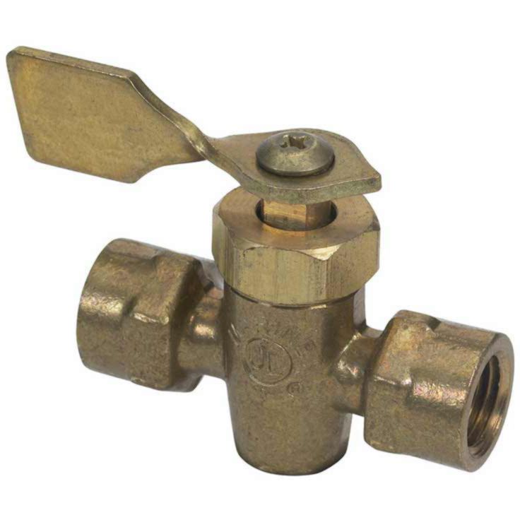 Brass Fuel Shut-Off Valve, 1/4" NPT F/F, 033303-10