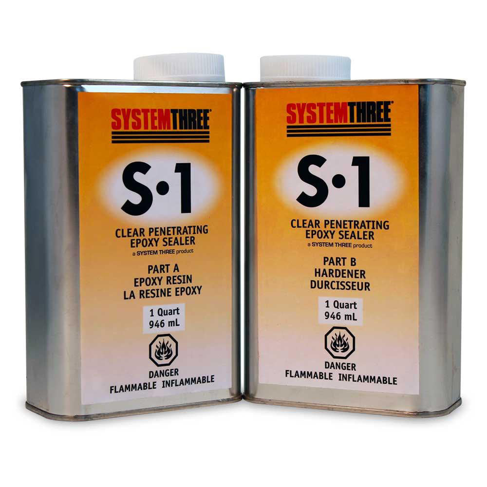 System Three, Quart Kit S1 Sealer 1:1 (One Pint Each)