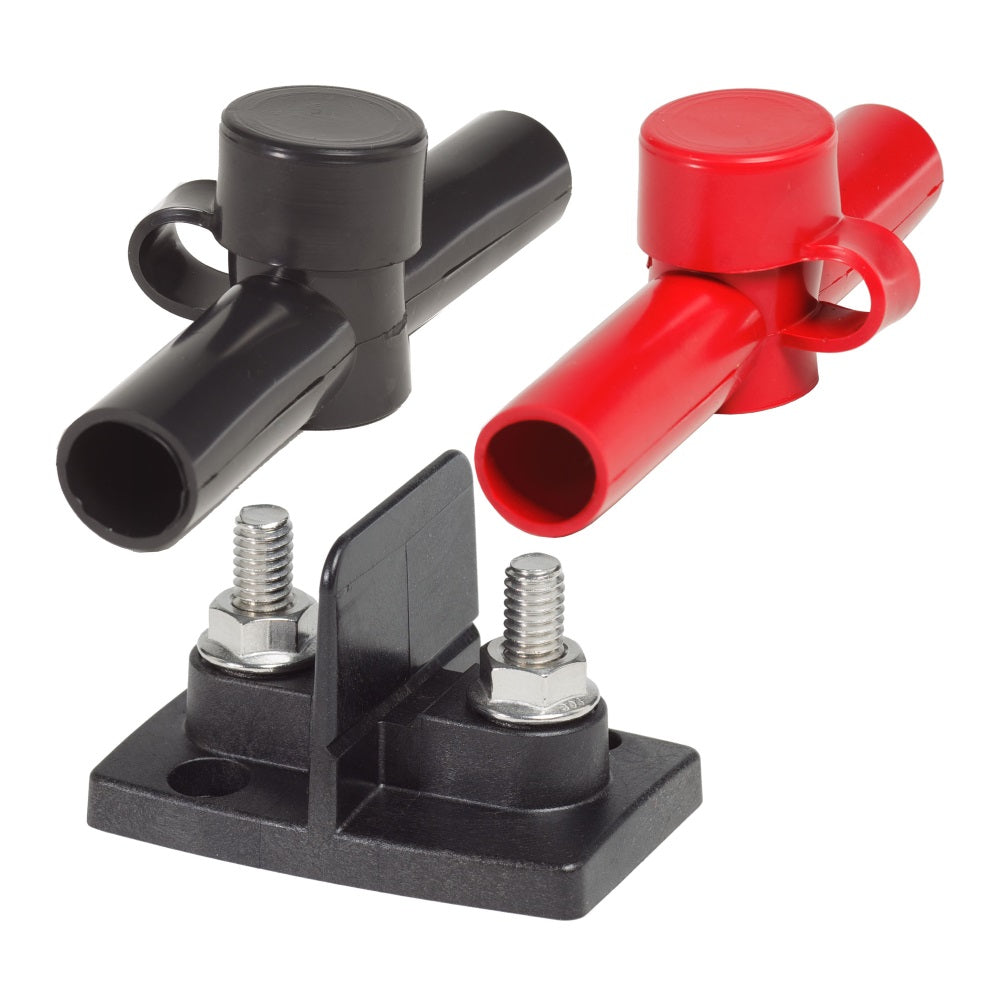 Blue Sea Dual 5/16" - 18 studs PowerPost with Insulators, p/n 2016