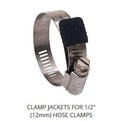 PYI, Clamp Jacket, Hose Clamp End Tips (100 Per Package), 1/2"