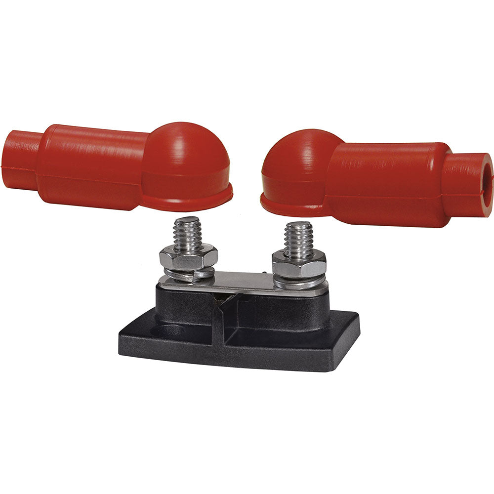 PowerBar Dual BusBar - Two 3/8"-16 Studs, with Insulation Caps