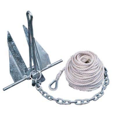 10Hq Quick Set Anchor, 100 ft 3/8 in. Line w/Thimble, 1/4 in. x 4 ft. Chain
