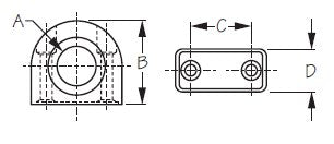 Sea-Dog, Line Fairlead w/Stainless Steel Insert, 11/16" Diameter