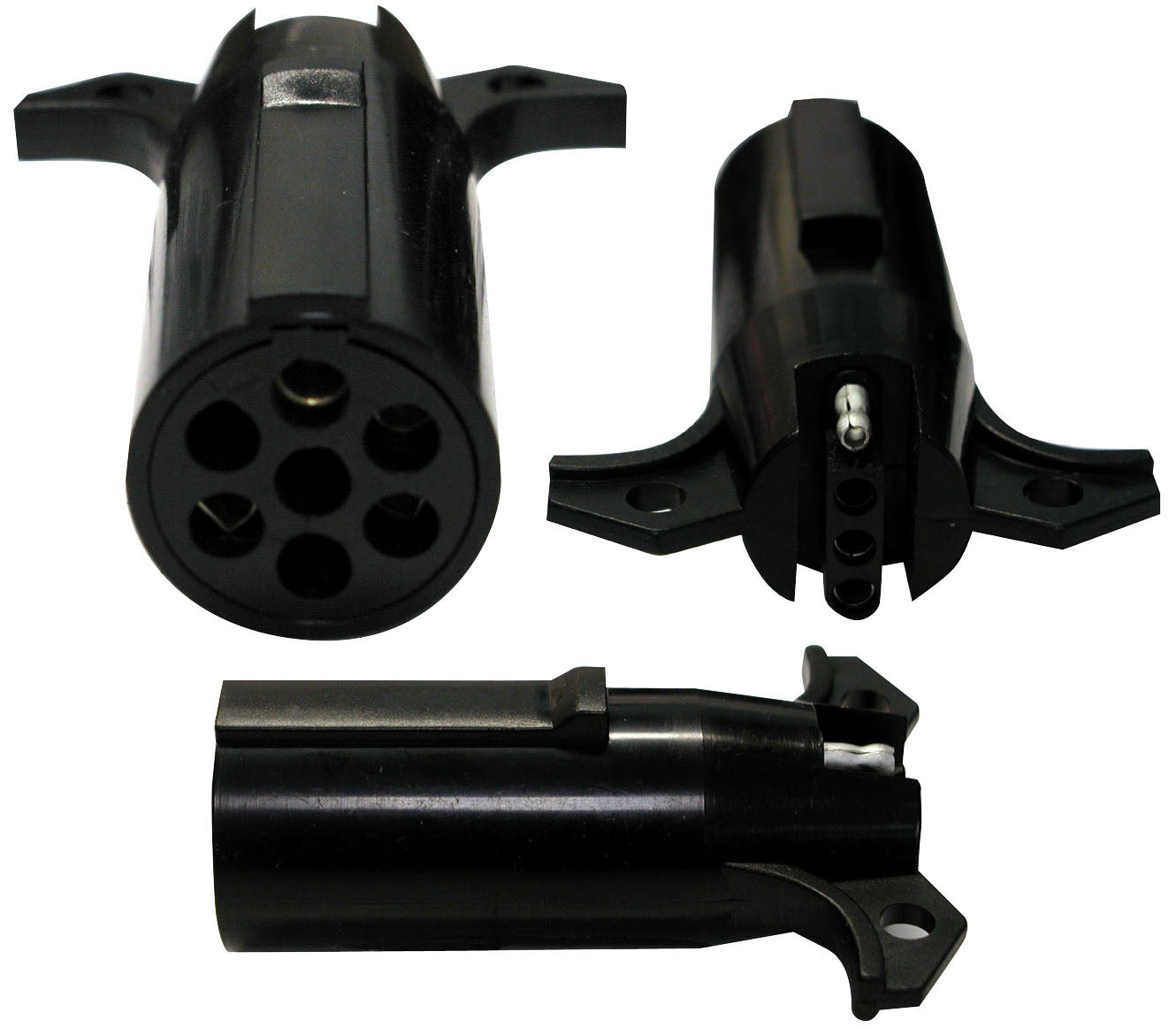 Harness Adapter, 7 To 4-Way, Flat, 4″