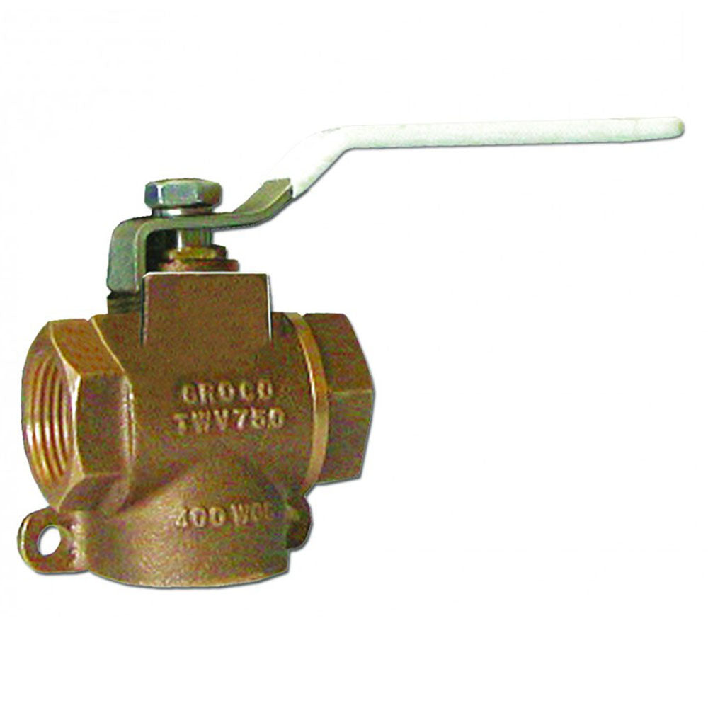 Groco, 3-Way Valve, 1-1/2" NPT