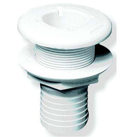 Forespar CF253S Marelon Hose Tailpipe Mushroom Head Thru Hull w/Nut & Screen, White