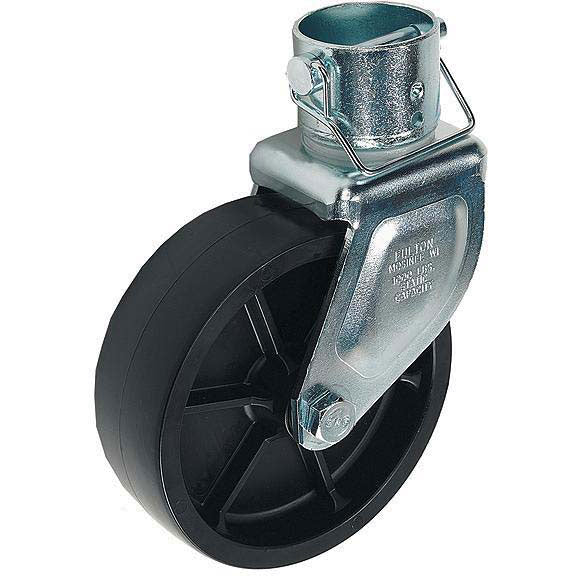 Bulldog 500245 Removable Caster with 6" Wheel & Pin/Clip for A-Frame Round Jack
