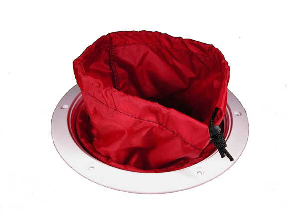 Beckson 6" White Screw-Out Deck Plate w/ 12" Storage Bag