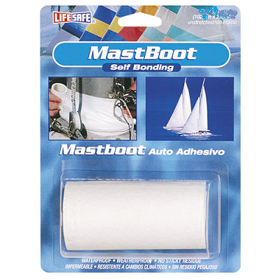 Life Safe, Mastboot Tape, Self Bonding, 4in x 40in, White