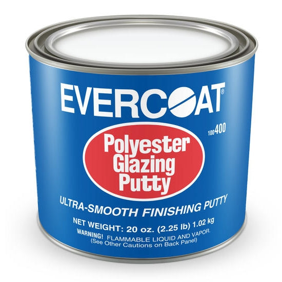 Polyester Glazing Putty, 20 Oz.