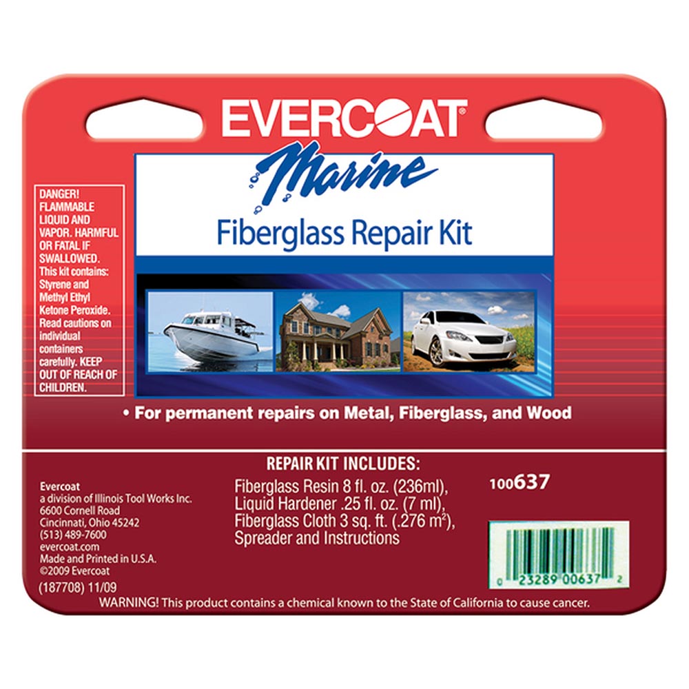 Fiberglass Repair Kit, 8 Oz.