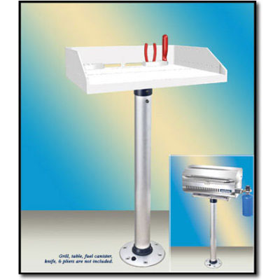 Magma, Double Locking Stowable Pedestal Mount, 28"